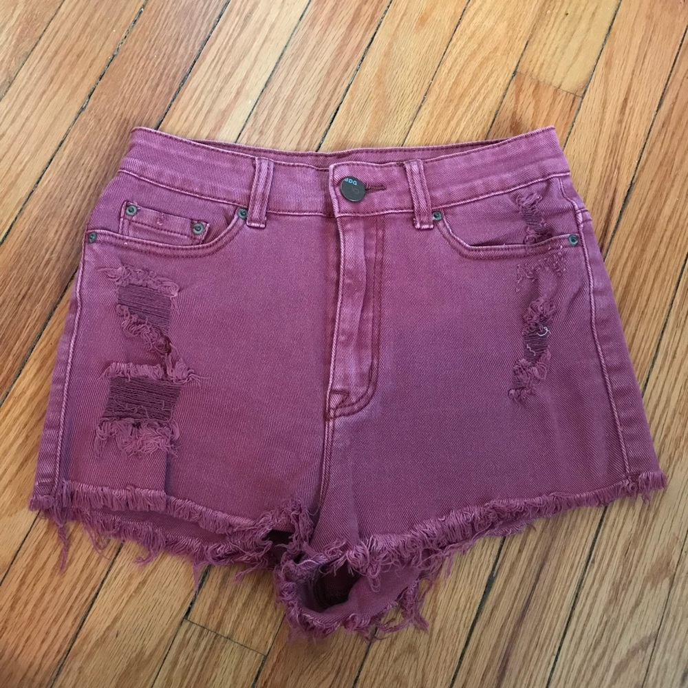 BDG Super High Rise Cheeky denim shorts